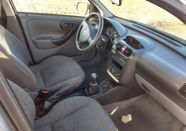 Opel Corsa cena 4900 przebieg: 191000, rok produkcji 2001 z Jarocin małe 92